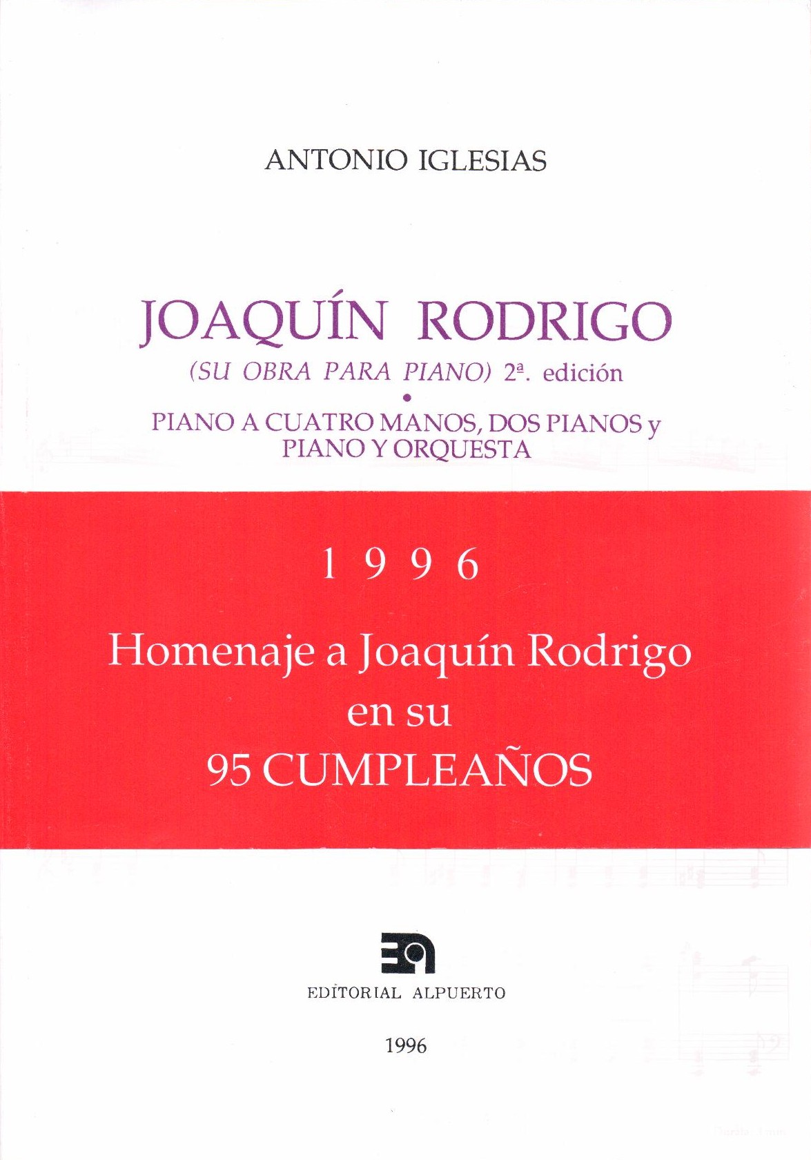 Joaquín Rodrigo
Su obra para piano